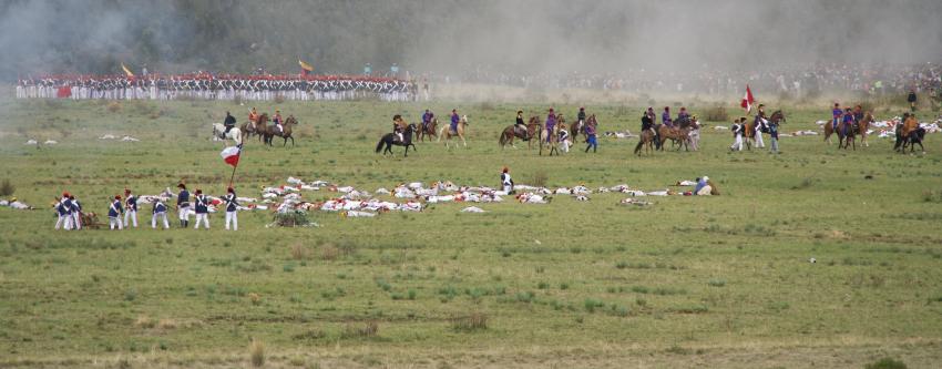 Pampa de la Quinua battle reenactment