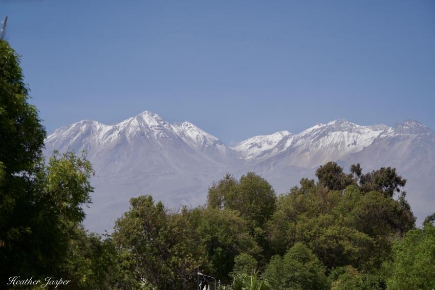 Chachani volcano crater rim