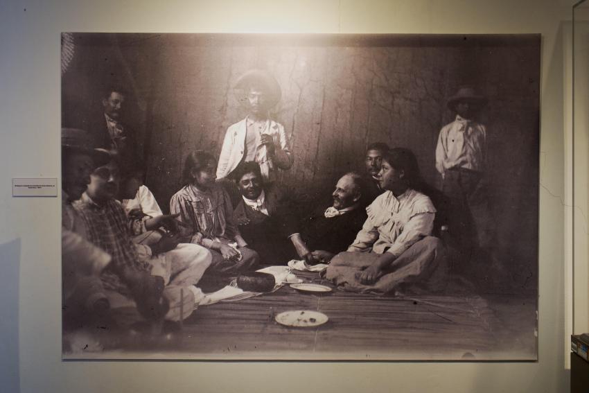 Hans Heinrich Brüning self portrait with family