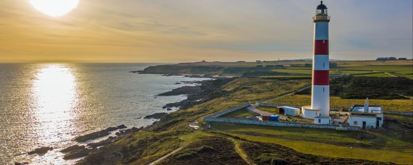 Tarbat Ness Lighthouse - Aerial Shot