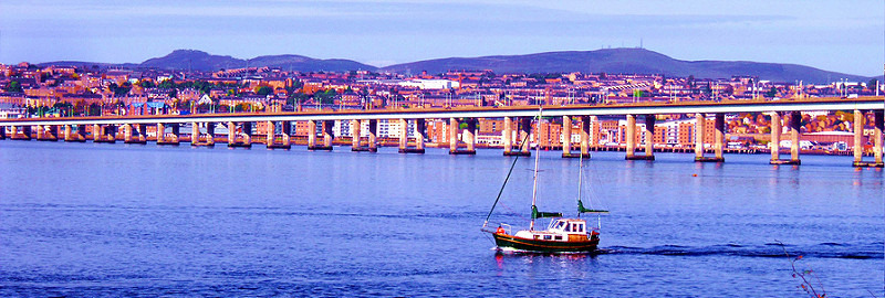 City of Dundee and the Tay Road Bridge Scotland City of Dundee and the Tay Road Bridge Scotland