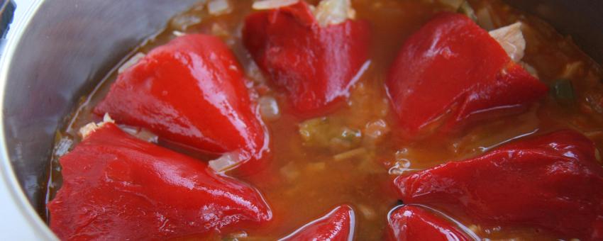 Pimientos del piquillo rellenos de bonito