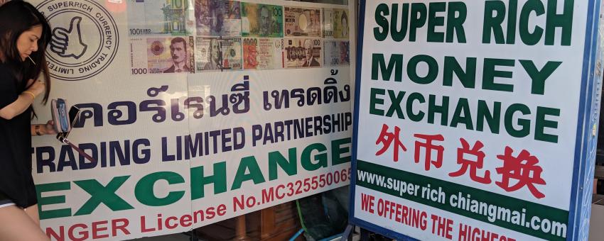 Money Exchange in Thailand
