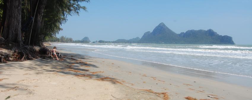 The beach on Ao Manao, Prachuap Khiri Khan, Thailand